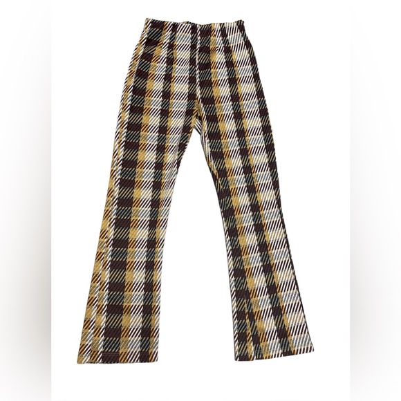 Free People Pants - Free People Plaid Casual Crop Pants
